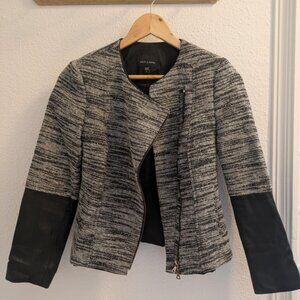 Judith & Charles Leather Blazer Size 2